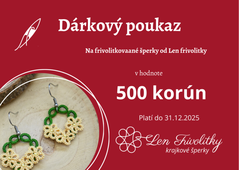Dárkový poukaz od 500 korún - Dárkový poukaz: 1000