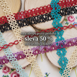 Chokery za polovinu ceny: uvolňuji místo pro novinky