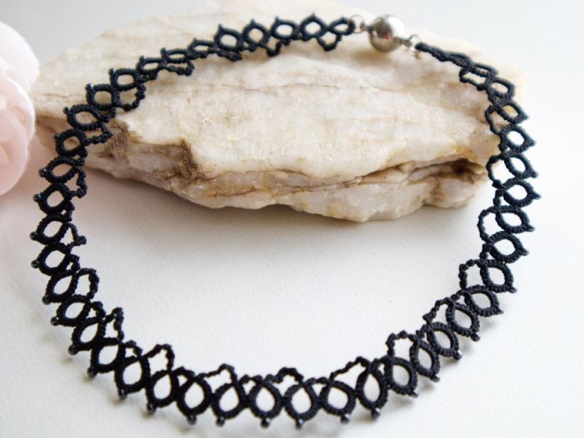 Choker varianta 7 - Barva: Vinovo červená